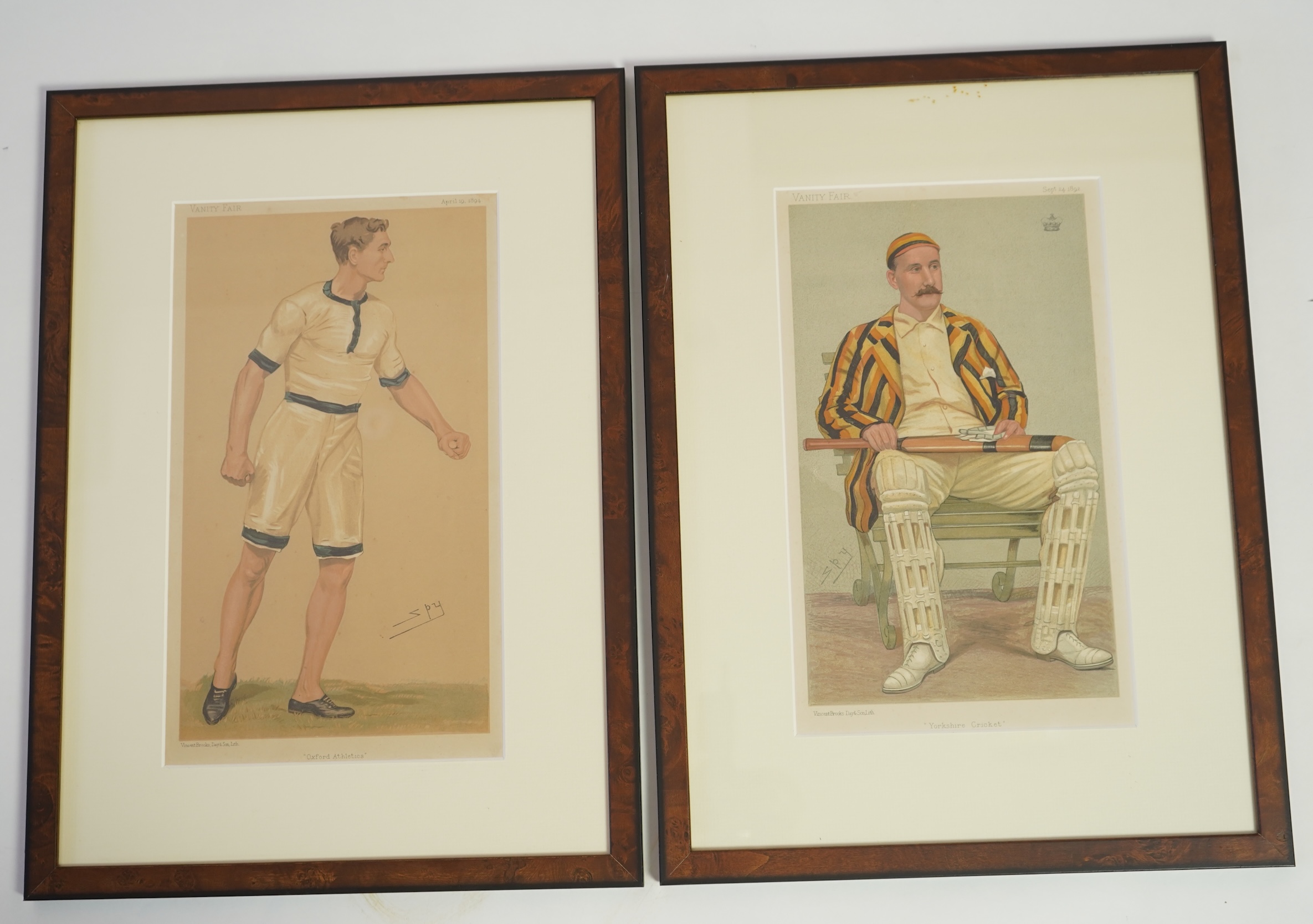Thirty four Vanity Fair caricatures of cricketers to include Dillan and W G Grace